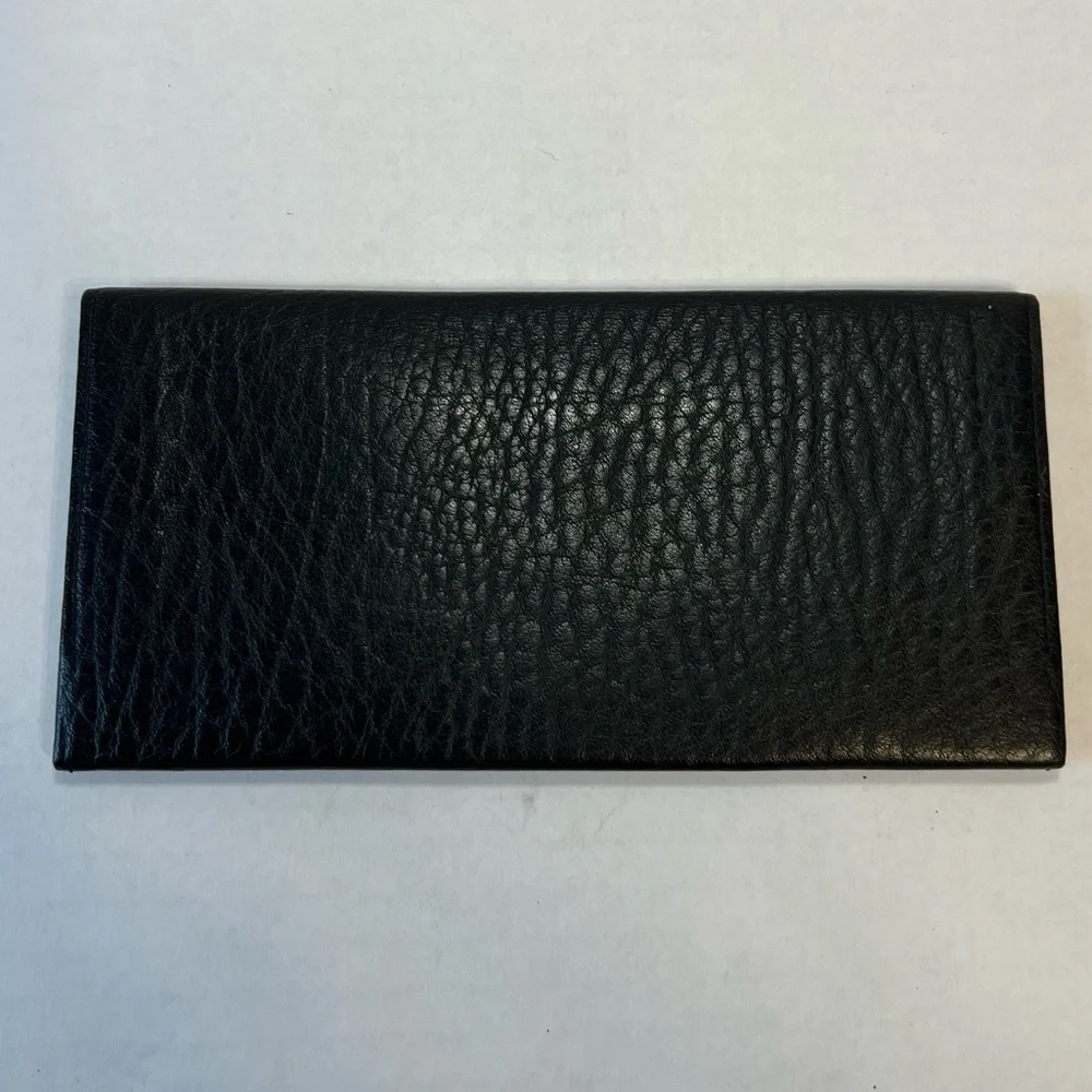BURBERRYS VINTAGE‎ SLIM LONG BLACK WALLET